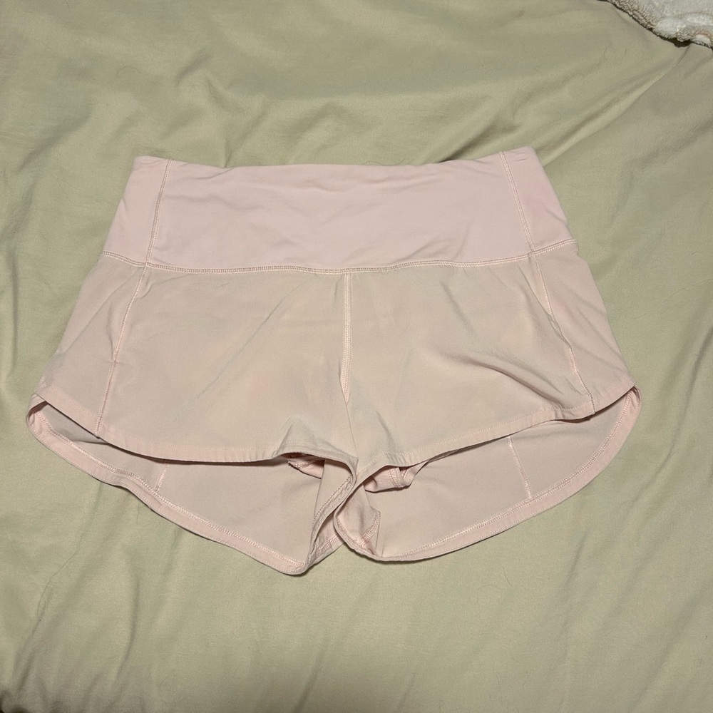 Lululemon strawberry milkshake speed up shorts